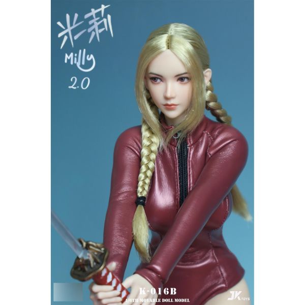 預購模板-免運 可動人偶,12吋人偶,6吋人偶,模型預購,1/6人偶,1/12人偶,KOF模型王者,JKTOYS 1/6 可動眼頭雕 米莉Milly2.0 共四款 K-016ABCD,JKTOYS,JKTOYS 米莉 Milly,JKTOYS頭雕,JKTOYS 可動眼頭雕,