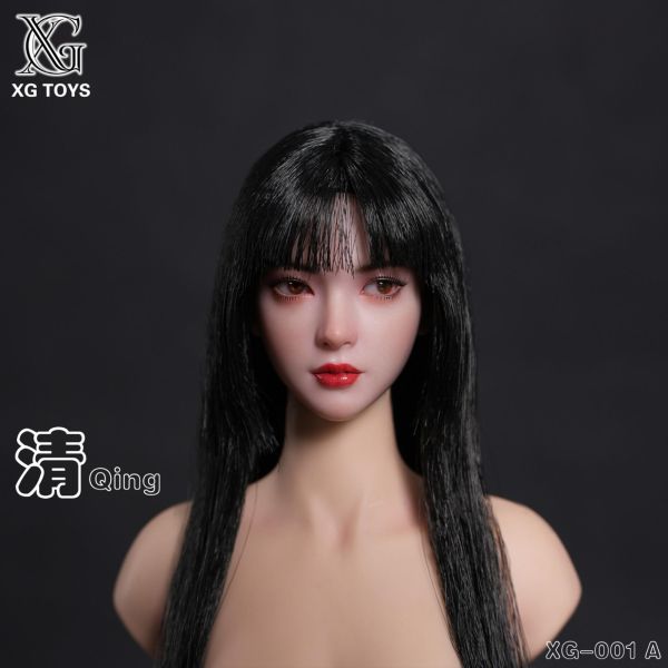 預購免運 XG Toys 1/6 可動眼頭雕 亞洲美女  共三款 XG‑001ABC 可動人偶,12吋人偶,6吋人偶,模型預購,1/6人偶,1/12人偶,KOF模型王者,XG Toys 1/6 可動眼頭雕 亞洲美女  共三款 XG‑001ABC,XG Toys,1/6頭雕,12吋頭雕,