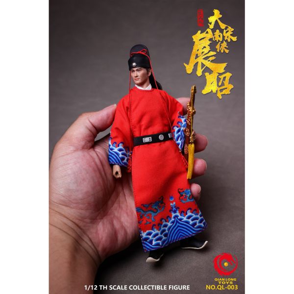 預購免運 QIANLONG 1/12 《 大宋 》 南俠 - 展昭 QL-003 可動人偶,12吋人偶,6吋人偶,模型預購,1/6人偶,1/12人偶,KOF模型王者,QIANLONG 1/12 《 大宋 》 南俠 - 展昭 QL-003,QIANLONG,QIANLONG 展昭,展昭可動人偶,展昭1/12人偶,展昭6吋人偶,