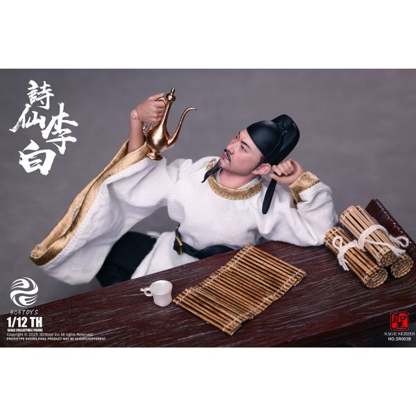 預購免運 303TOYS 1/12 詩仙 李白 標準版 / 豪華版 SR003B 可動人偶,12吋人偶,6吋人偶,模型預購,1/6人偶,1/12人偶,KOF模型王者,303TOYS 1/12 詩仙 李白 標準版 / 豪華版 SR003B,303TOYS,303TOYS 李白,303TOYS SR003B,李白可動人偶,李白可動模型,李白1/12人偶,李白6吋人偶,