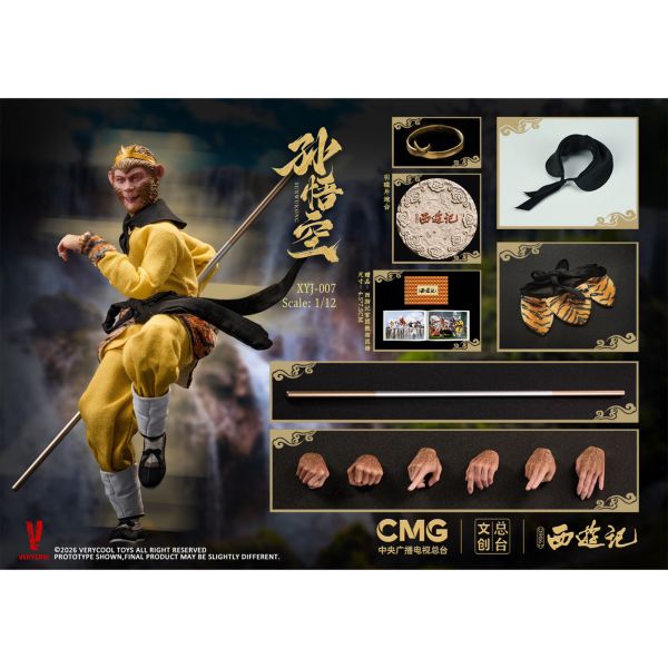 預購免運 VERYCOOL 1/12 可動眼 《西遊記》 40週年 孫悟空 XYJ-007 可動人偶,12吋人偶,6吋人偶,模型預購,1/6人偶,1/12人偶,KOF模型王者,VERYCOOL 1/12 可動眼 《西遊記》 40週年 孫悟空 XYJ-007,VERYCOOL,VERYCOOL 孫悟空,XYJ-007,孫悟空 可動人偶,孫悟空 可動模型,孫悟空 1/12人偶,孫悟空 6吋人偶,孫悟空模型,孫悟空人偶,