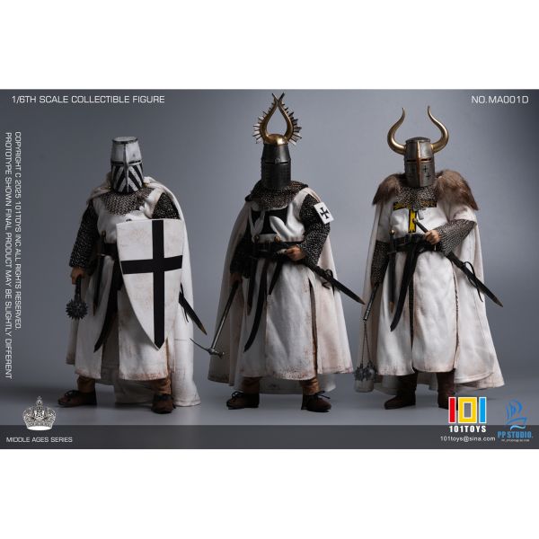 預購免運 101TOYS 1/6  中世紀條頓 三人組套裝&馬匹 MA001D 可動人偶,12吋人偶,6吋人偶,模型預購,1/6人偶,1/12人偶,KOF模型王者,101TOYS x PP STUDIO 1/6 中世紀條頓大統領 MA001C,101TOYS MA001C,PP STUDIO MA001C,