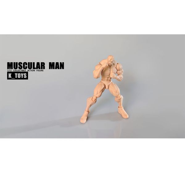 預購免運 K-Toys 1/12 強壯肌肉男素體 白膚/黃膚/黑膚 共3色 KT01 可動人偶,12吋人偶,6吋人偶,模型預購,1/6人偶,1/12人偶,KOF模型王者,K-Toys 1/12 強壯肌肉男素體 ,K-Toys,K-Toys素體,K-Toys KT01A,K-Toys KT01B,K-Toys KT01C,