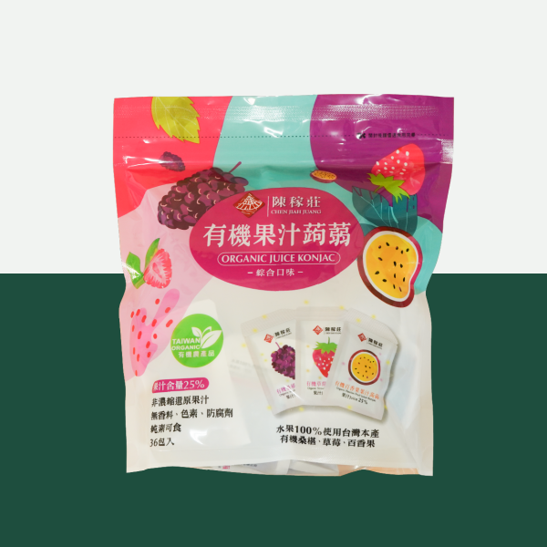 陳稼莊｜有機果汁蒟蒻綜合口味 