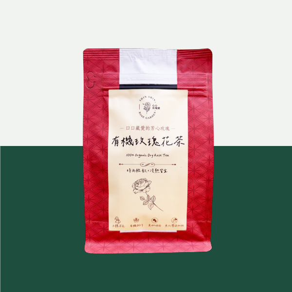 【惜福品】心心玫瑰園｜有機玫瑰花茶(茶包) 有機玫瑰,玫瑰花茶,心心玫瑰園,花茶包,玫瑰花瓣,玫瑰多酚