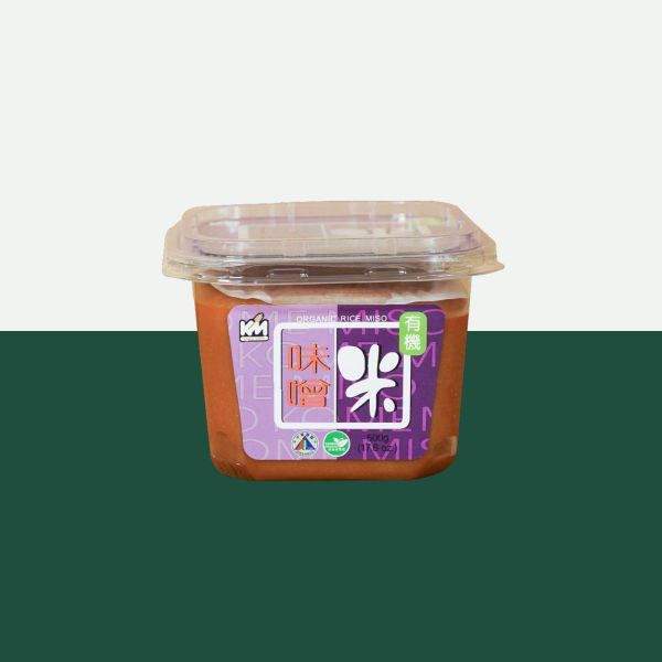 穀盛｜有機米味噌(信州風) 有機米(台灣)、有機黃豆(美國)、無添加防腐劑、味素、漂白劑