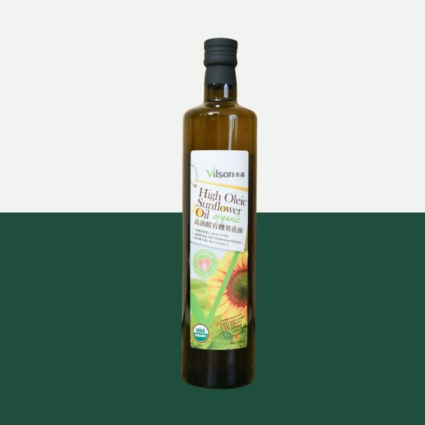 米森｜高油酸有機葵花油 80% OMEGA-9含量(高油酸)、富含維生素E、美國原裝進口無調和、嚴選有機栽培葵花籽、高油酸油質穩定,耐高溫低油煙、無添加防腐劑、人工香料及色素