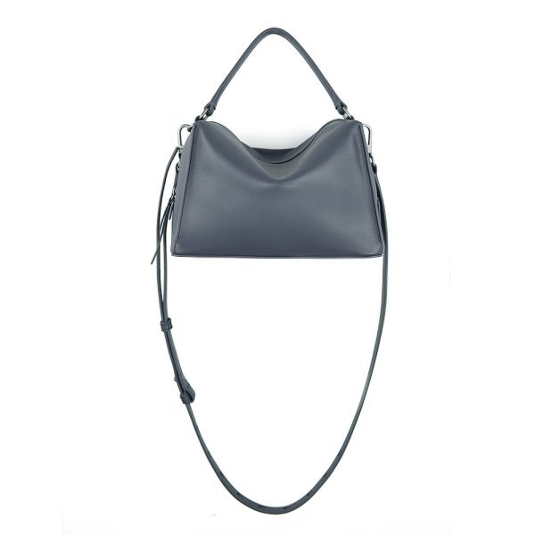 DTB｜Valley 方型軟包 - 霧灰藍 斜背,單肩,手提,方包,多用,設計大獎,中性,經典,優雅,真皮,原創,設計師,台灣設計,皮革,輕軟,質感,