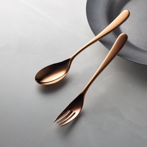 山崎金屬 - 若水系列 - 玫瑰金不鏽鋼餐具(單支) 