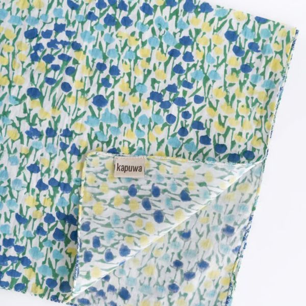 (現貨)日本職人手做 Kapuwa手帕 領巾 多功能方巾-百花派對 