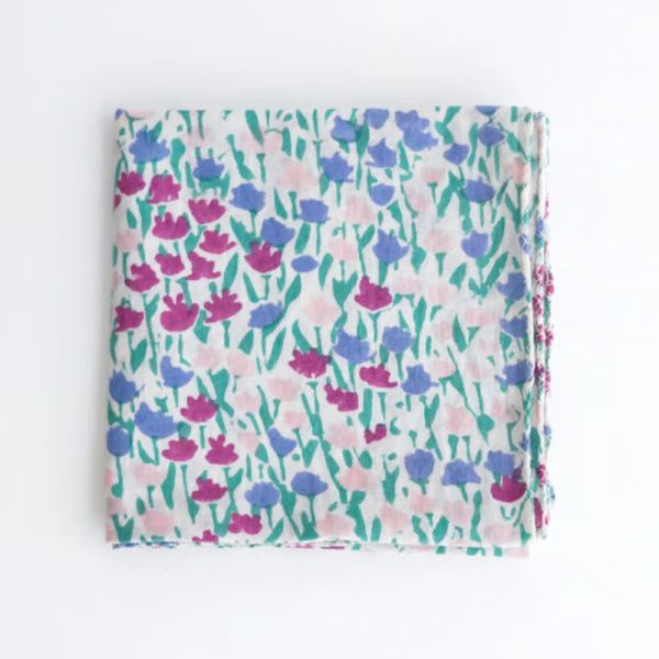 (現貨)日本職人手做 Kapuwa手帕 領巾 多功能方巾-百花派對 