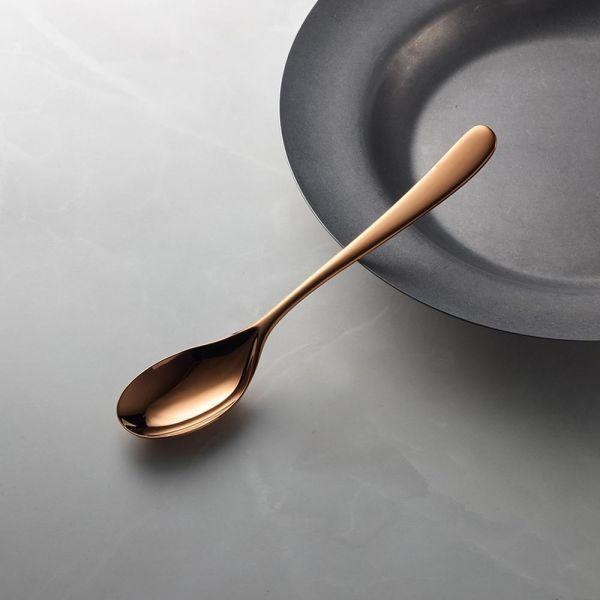 山崎金屬 - 若水系列 - 玫瑰金不鏽鋼叉匙組(2件式) 