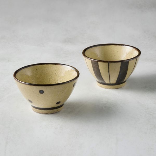 日本AWASAKA美濃燒 - 和風飯碗(11cm) - 2款任選 ★ 日本進口品質保證,檢驗合格餐具