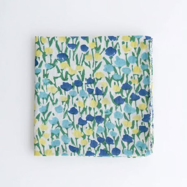(現貨)日本職人手做 Kapuwa手帕 領巾 多功能方巾-百花派對 