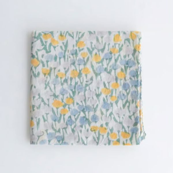 (現貨)日本職人手做 Kapuwa手帕 領巾 多功能方巾-百花派對 