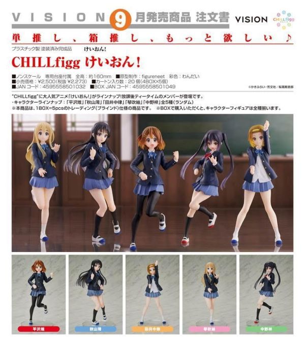 CHILLfigg けいおん! 1中盒5入 預購26年09月0409 