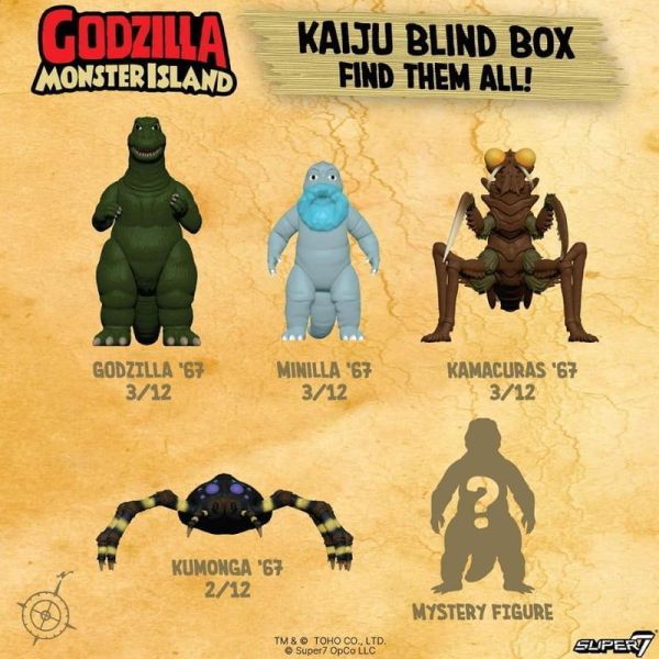 東寶 哥吉拉 昭和 Monster island 盲盒 Wave 13 1中盒12入  預購26年04月0323 