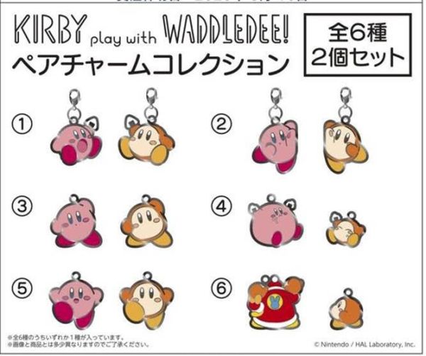 星之卡比 玩 瓦豆魯迪 吊飾 一中盒6入 星のカービィ カービィ play with ワドルディ ペアチャームコレクション 預購25年07月0511 