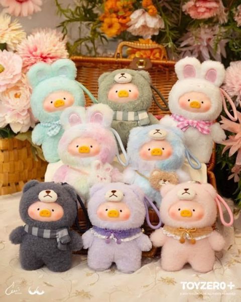 LuLu the Piggy - ルル・ザ・ピギー ジョイフルタイムシリーズ PVCプラッシュキーチェーン 一中盒6入 預購26年08月0703 