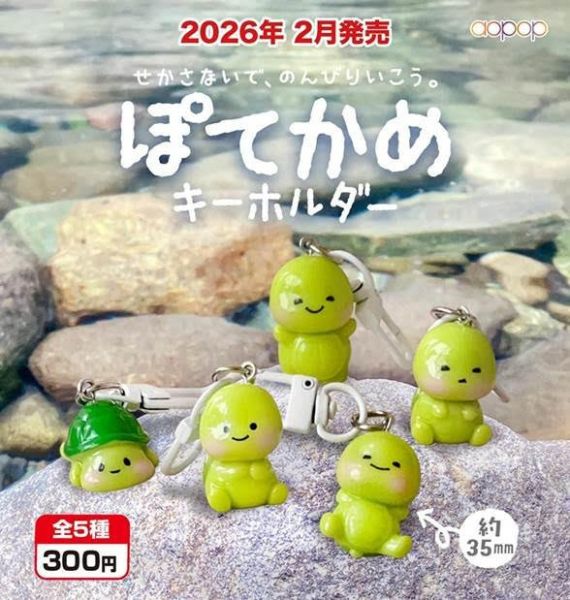 300円カプセル ぽてかめ キーホルダー 1袋40入 預購26年02月1108 