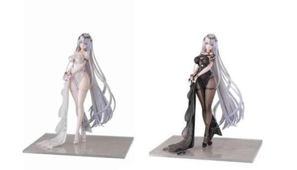 AniGame アズールレーン エムデン 水月のリチェルカーレVer. 1/6スケール塗装済完成品フィギュア(白&黒 2体セット) 預購26年09月0408 