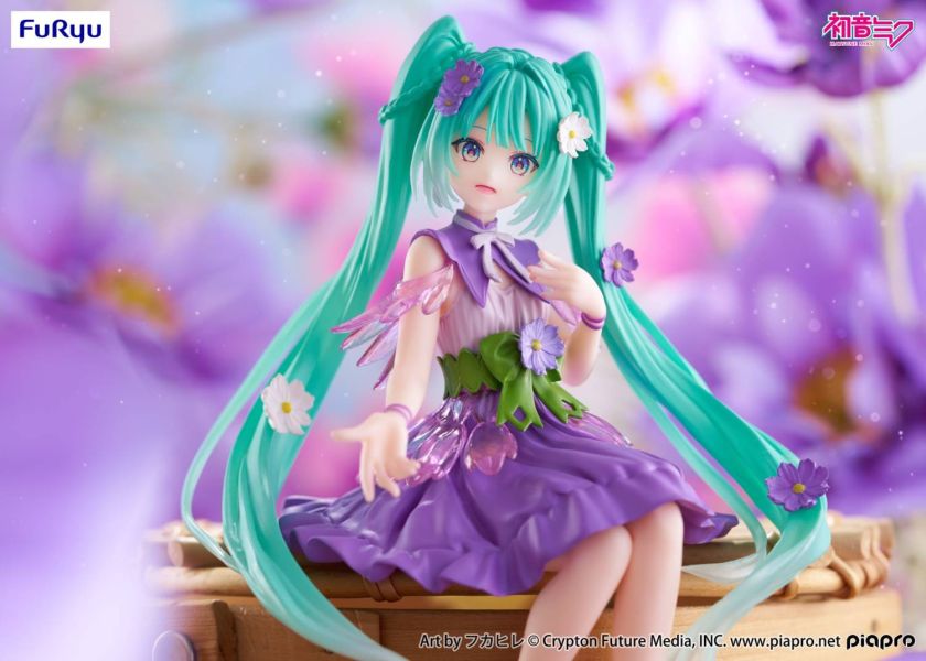 Furyu 景品 初音未來 泡麵蓋  紫色波斯菊花仙子Ver. 預購25年09月 0510 