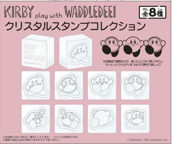 星之卡比 玩 瓦豆魯迪 印章 一中盒8入 星のカービィ カービィ play with ワドルディ クリスタルスタンプコレクション預購25年07月0511 
