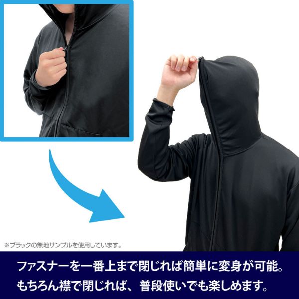 COSPA 笑面男標誌 全拉鍊黑色連帽衫 預購年25年09月0621 