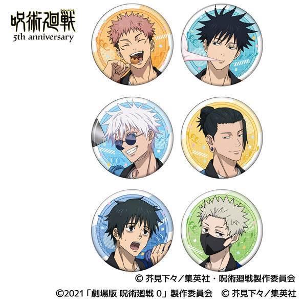 呪術廻戦 5周年 キャラバッジコレクション 1中盒6入  預購26年08月0620 