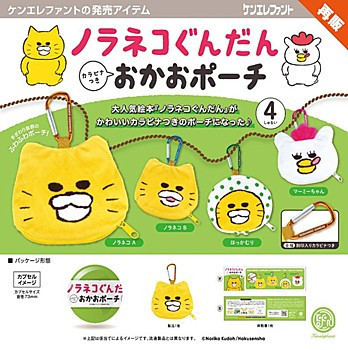 500円カプセル ノラネコぐんだん カラビナつき おかおポーチ  1袋20入 預購26年02月1110 