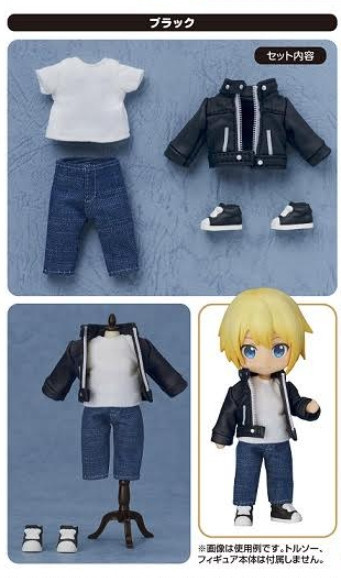 ねんどろいどどーる おようふくセット ライダースジャケット(ブラック)  預購26年04月1002 