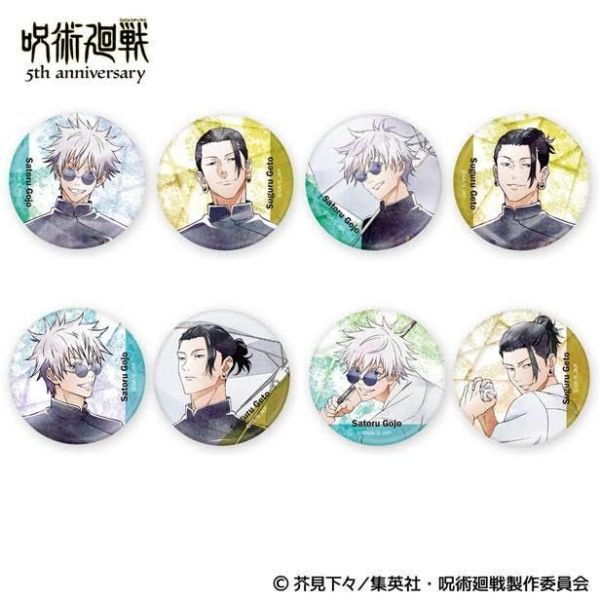 呪術廻戦 5周年 キャラバッジコレクション 懐玉・玉折 Art-Pic 1中盒8入  預購26年08月0620 