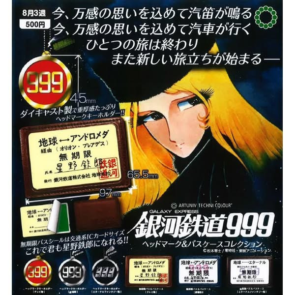 Art Unib Technicolor 銀河鐵路 999 頭標與卡包系列 20入 預購25年08月0502 