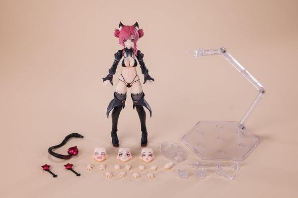 003_次元具象(EXSSRION) 見習い魔女 星川ネコ 1/12スケール可動フィギュア(レッド) 預購25年09月0620 