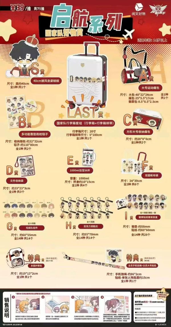 中國版 好物賞 全職高手 國家隊 啟航系列 