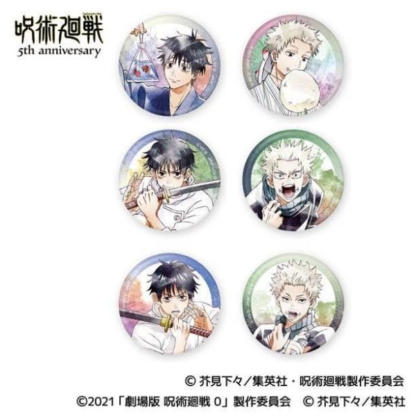 呪術廻戦 5周年 キャラバッジコレクション 劇場版 呪術廻戦 0 Art-Pic 1中盒6入  預購26年08月0620 