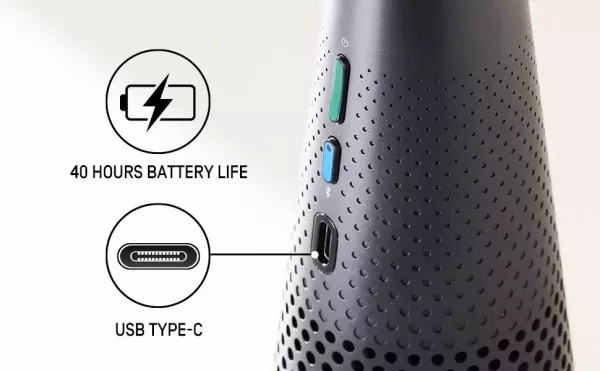 IPEVO VOCAL 智能藍牙麥克風揚聲器｜AI 降噪｜遠距會議/行動簡報｜藍牙/USB-C 雙模式 PEVO VOCAL.VOCAL 麥克風,智能藍牙麥克風,AI 降噪麥克風,會議揚聲器,全向收音麥克風,藍牙會議喇叭,USB-C 會議麥克風,視訊會議設備,遠距會議麥克風,行動會議揚聲器,降噪會議喇叭,小型會議室設備