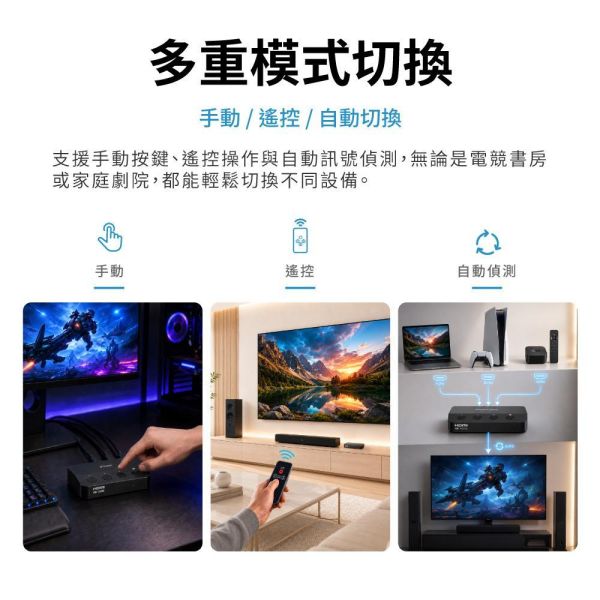 大通 PX HD2-318X 8K HDMI 2.1 3進1出電競專用HDMI切換器 大通 PX HD2-318X 8K HDMI 2.1 3進1出電競專用HDMI切換器, 3進1出專用HDMI切換器, PX HD2-318X, HDMI切換器, 大通切換器, 3埠切換器