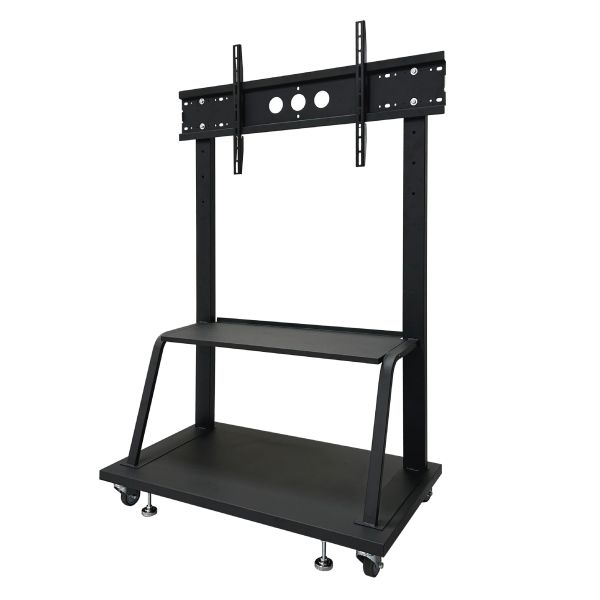 LCD-11B 移動式電視架｜行動電視架｜65–100 吋支援｜可調高度｜滾輪移動｜會議室／教室／展示用電視架 LCD-11B 移動式電視架,移動式電視架,行動電視架,電視架 65–100吋,滾輪電視架,會議室電視架,教室電視架,展示電視架,VESA 電視架,可調高度電視架,電視移動架