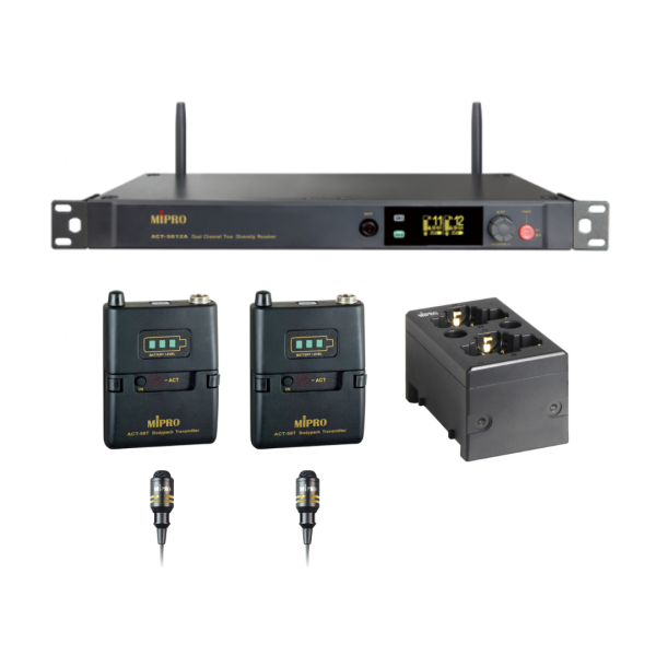 MIPRO ACT-5812A ISM 5.8 GHz 1U雙頻道無線麥克風組 無線麥克風, mipro無線麥克風,台灣製麥克風,米波羅無線麥克風,雙頻道無線麥克風, MIPRO ACT-5812A   5 GHz半U雙頻道無線麥克風組, MIPRO ACT-5812A, 會議麥克風, 教學麥克風, 無線麥克風安裝