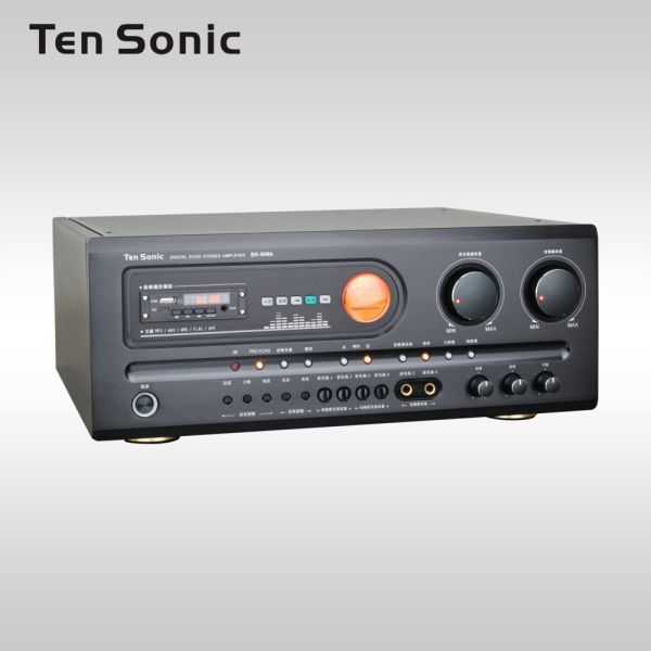 TenSonic SK-608K 300W+300 W數位式迴音AV混音擴大機 TenSonic SK-608K 300W+300 W數位式迴音AV混音擴大機,綜合擴大機,TenSonic SK-608K,擴大機