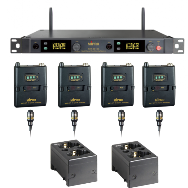 MIPRO ACT-5814A ISM 5.8 GHz 1U四頻道無線麥克風組 無線麥克風, mipro無線麥克風,台灣製麥克風,米波羅無線麥克風,雙頻道無線麥克風, MIPRO ACT-5814A ISM 5.8 GHz 1U四頻道無線麥克風組, MIPRO ACT-5814, 會議麥克風, 教學麥克風, 無線麥克風安裝