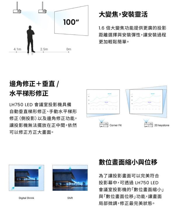 BENQ LH750｜1080P LED 高亮會議投影機 投影機, 無線投影機, 投影機安裝, 商用投影機, 投影機推薦, 投影機廠商, 會議室投影機, 高亮度投影機, 劇院投影機, BENQ LH750, benq投影機, - 免換燈泡投影機
, 小宅投影機, 高亮度會議投影機