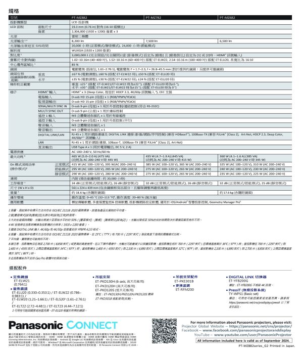 Panasonic PT-MZ882BT 雷射工程投影機 投影機,PANASONIC投影機, Panasonic PT-MZ882BT 雷射工程投影機, Panasonic PT-MZ882BT, 無線投影機, 投影機安裝, 商用投影機, 投影機推薦, 投影機廠商, 會議室投影機, 高亮度投影機, 雷射投影機
