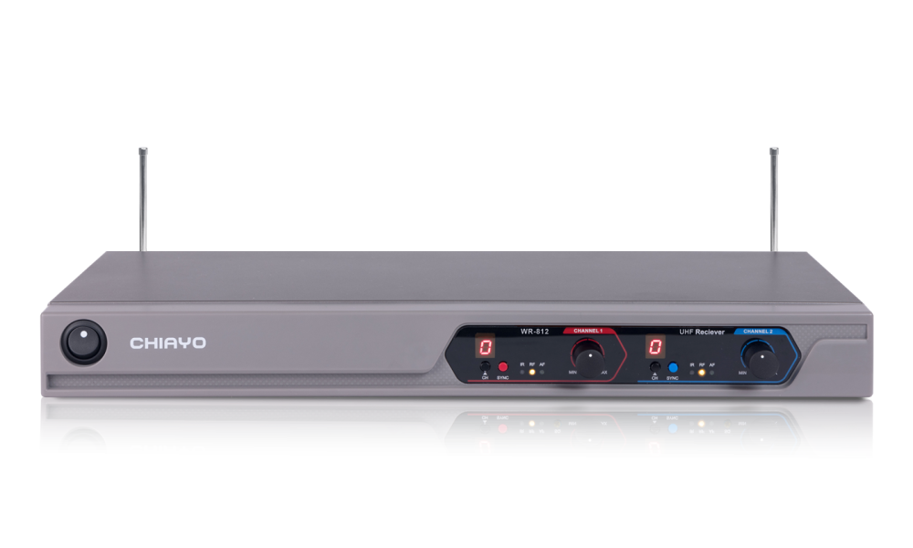 CHIAYO 嘉友 WR-812 UHF 19吋雙頻道無線麥克風接收機｜自動對頻 IR同步｜自動選訊接收｜教學、演講、活動音響首選 UHF 無線麥克風,類比無線麥克風,雙頻道無線麥克風,手握式無線麥克風,會議室麥克風,教學用麥克風,活動主持麥克風,舞台表演麥克風,宗教場域麥克風,企業簡報麥克風,補習班麥克風, CHIAYO WR-812, CHIAYO 嘉友 WR-812 UHF 19吋雙頻道無線麥克風接收機, CHIAYO無線麥克風