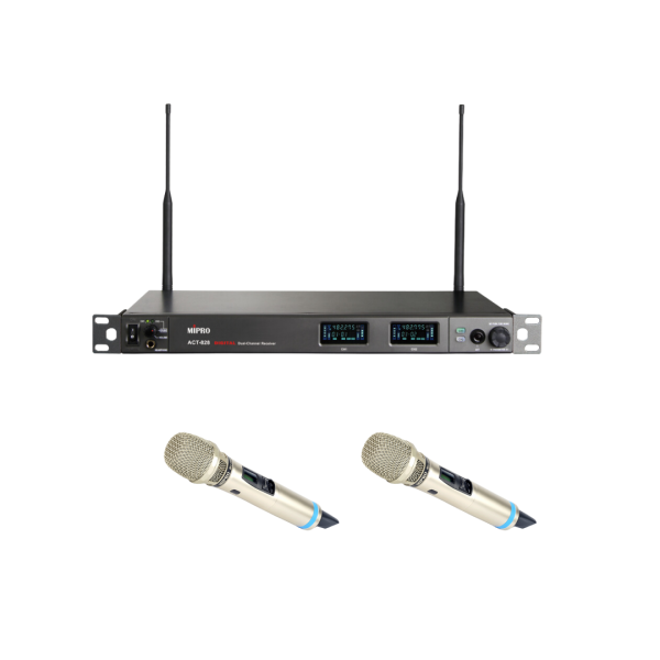 MIPRO ACT-828 UHF數位寬頻雙頻道無線麥克風主機組 無線麥克風, mipro無線麥克風,台灣製麥克風,米波羅無線麥克風,雙頻道無線麥克風, MIPRO ACT-828 UHF數位寬頻雙頻道無線麥克風主機組 MIPRO ACT-828, 會議麥克風, 教學麥克風, 無線麥克風安裝