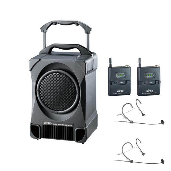 MIPRO MA-707 經典型無線擴音機 MIPRO MA-707 經典型無線擴音機, mipro ma-707, mipro無線擴音機, 移動式擴音機, 移動式音響, 小金剛, 小蜜蜂, 喊話器
