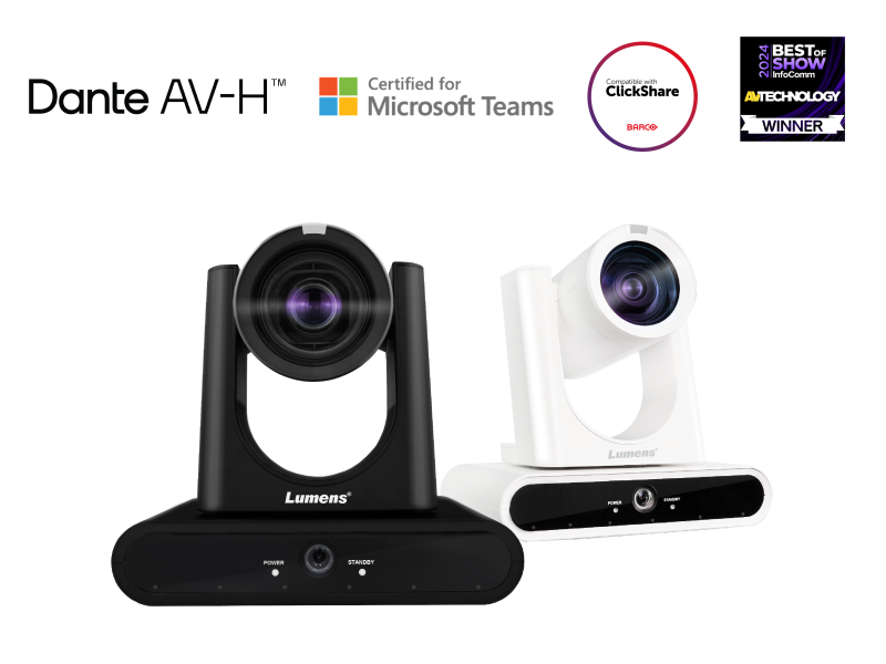LUMENS VC-TR60A｜4K 雙鏡頭聲像追蹤 PTZ 攝影機｜AI 自動追蹤｜20 倍光學變焦｜多協定 NDI｜教育錄播/會議室/演講專用 LUMENS VC-TR60A,LUMENS 攝影機,4K PTZ 攝影機,雙鏡頭追蹤攝影機,AI 聲像追蹤,AI 人像追蹤,教室錄播攝影機,會議室攝影機,教學直播攝影機,PTZ 雲台攝影機,20 倍光學變焦