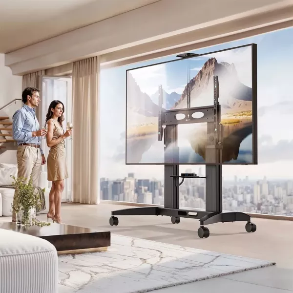 Katai 70-110吋可移動式電視立架 ITW-CF120 Katai 70-110吋可移動式電視立架 ITW-CF120,大型顯示器支架,電視移動架,86吋電視移動架,會議室電視架,教學顯示器支架, 展覽螢幕移動架, 商用顯示器支撐架, 可移動顯示器支架, Katai ITW-CF120