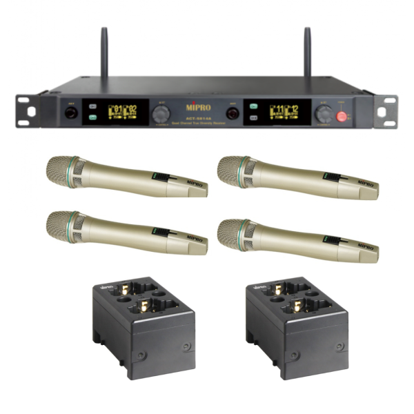 MIPRO ACT-5814A ISM 5.8 GHz 1U四頻道無線麥克風組 無線麥克風, mipro無線麥克風,台灣製麥克風,米波羅無線麥克風,雙頻道無線麥克風, MIPRO ACT-5814A ISM 5.8 GHz 1U四頻道無線麥克風組, MIPRO ACT-5814, 會議麥克風, 教學麥克風, 無線麥克風安裝